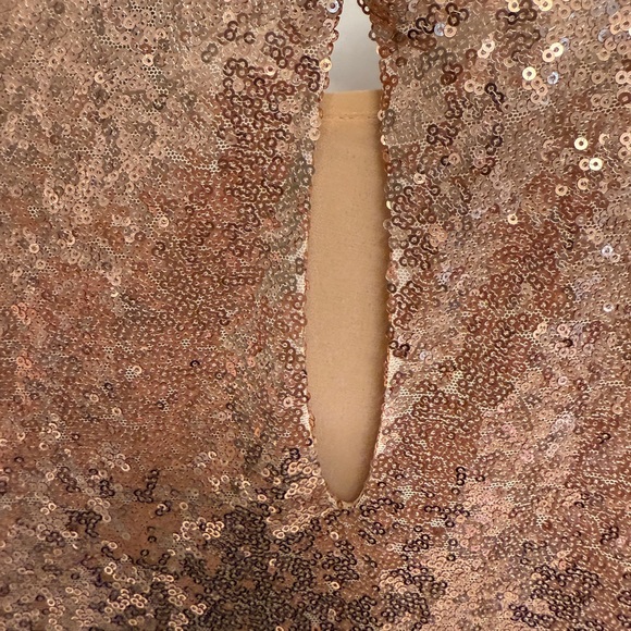 Sequin Rose Gold Top - Picture 7 of 9